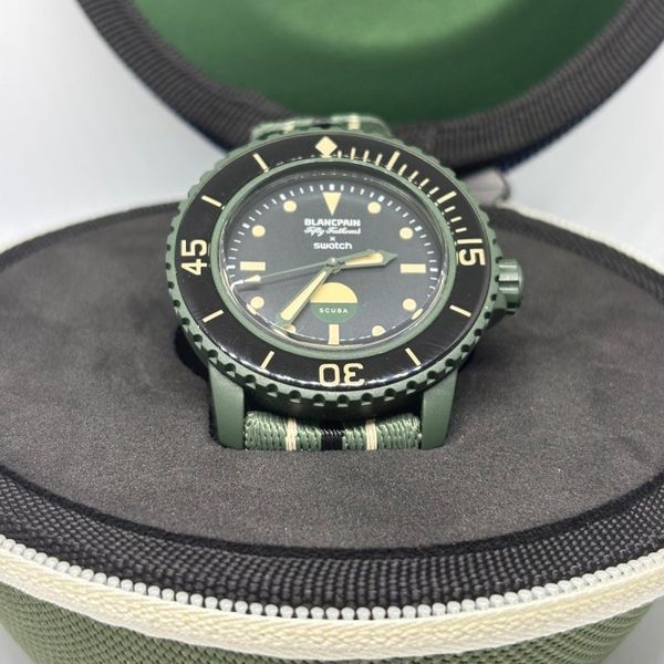 Blancpain x Swatch, Scuba Fifty Fathoms „Green Abyss“ (SO35…