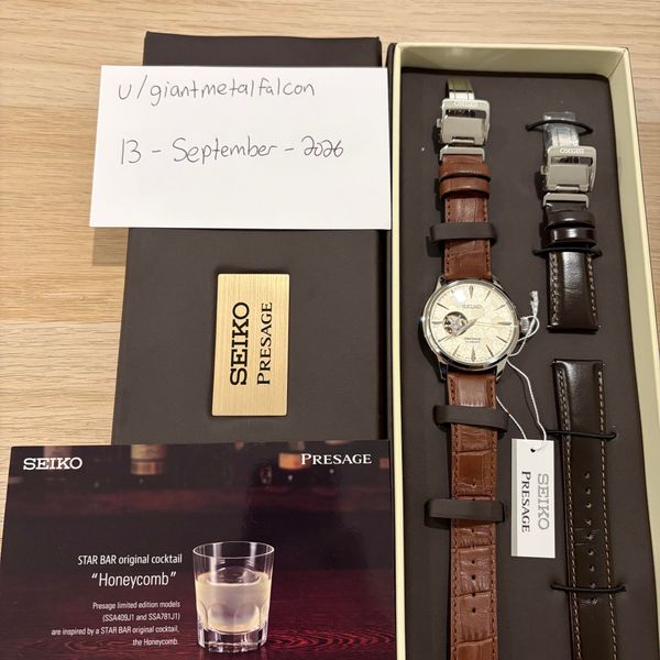 [WTS] Seiko SSA409J1 Presage Honeycomb Star Bar