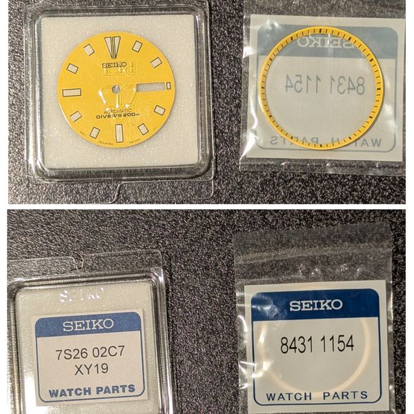 SOLD:  Seiko OEM Yellow SKXA35 dial with yellow chapter rin…