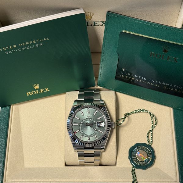 FS: BNIB Rolex 336934 Sky-Dweller Mint Green Dial Oyster / …
