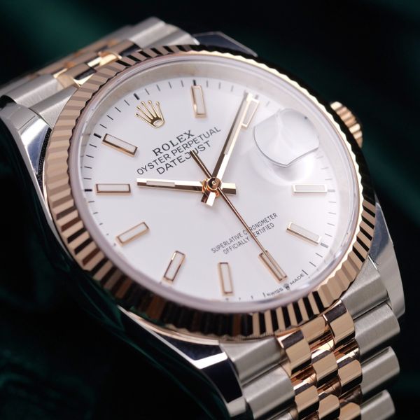 FSOT: 2026 NEW UNWORN Rolex Datejust 36 White Dial Rose Gol…