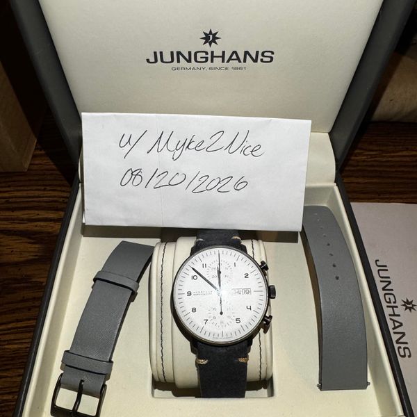 [WTS] Junghans Max Bill Chronoscope 027/4008 Day Date PVD C…