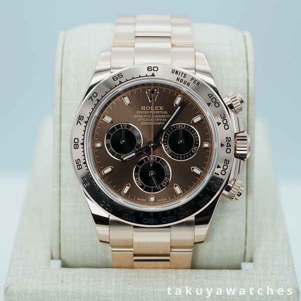 FSOT: Rolex 116505 DAYTONA 18K ROSE GOLD NEW CHOCOLATE DIAL…