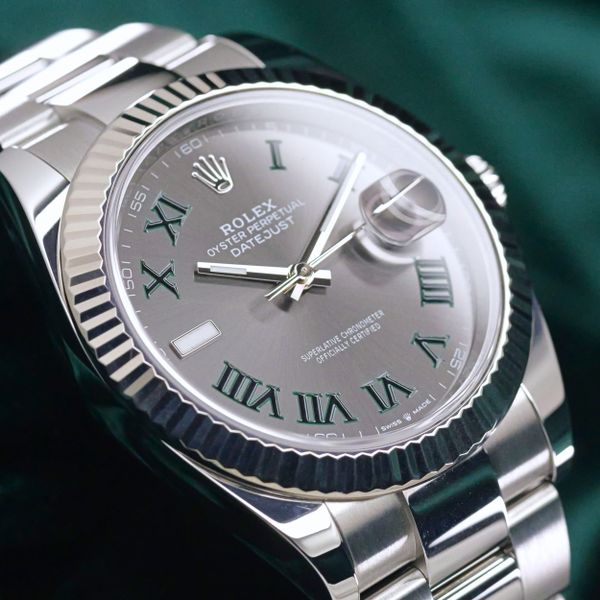 FSOT: 2025 Rolex Datejust 41 Wimbledon Slate Gray Dial Flut…