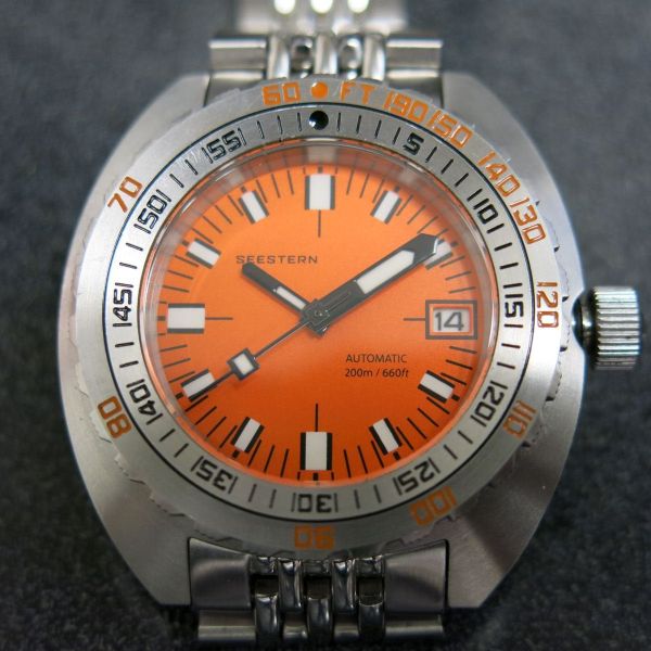 Seestern Orange dial with bracelet, NH35 Automatic movement…