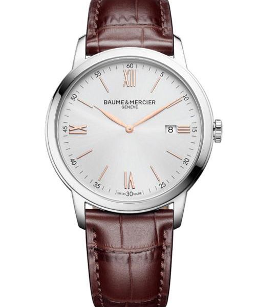Baume & Mercier Classima St. Steel Men's Quartz Leather Ban…