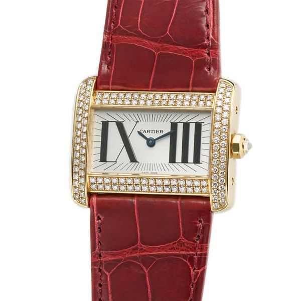 Cartier Tank Divan 26mm Ladies 18k Yellow Gold Diamond Beze…