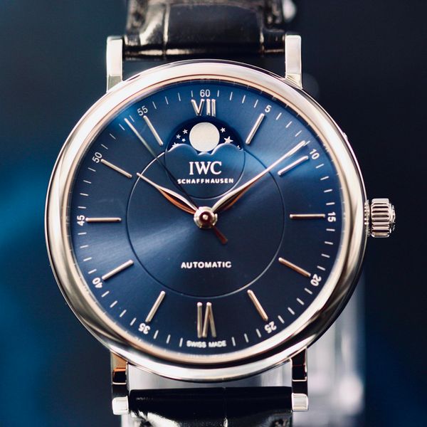 [WTS] IWC Portofino Moonphase 40MM Blue Dial Beauty Full Set