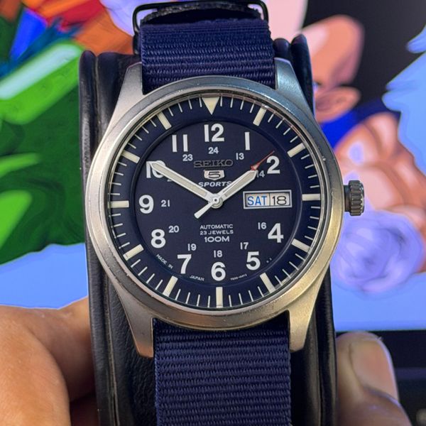 [Wts] Seiko 5 Sports SNZG11 Automatic with Blue Nato Strap …