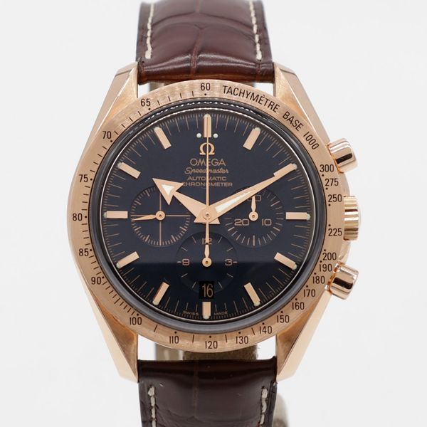 FS: Omega Speedmaster Broad Arrow 18k Rose Gold Blue 42mm 3…
