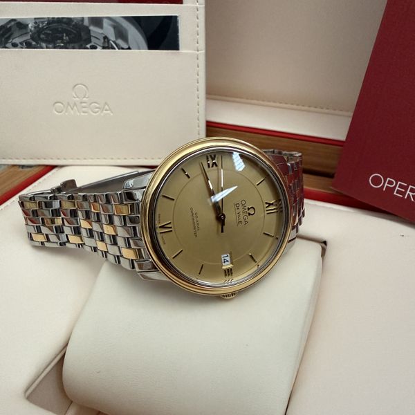 FS: Omega De Ville Prestige Co-Axial 36.8mm Two-Tone 424.20…