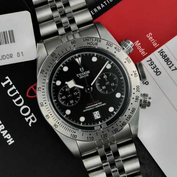FS: Tudor Heritage Black Bay Chronograph Ref M79350, Full S…