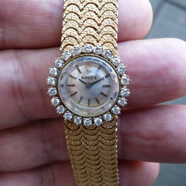 FS: Rolex Cellini W/Full Factory Diamond Bezel, SOLID 14K C…