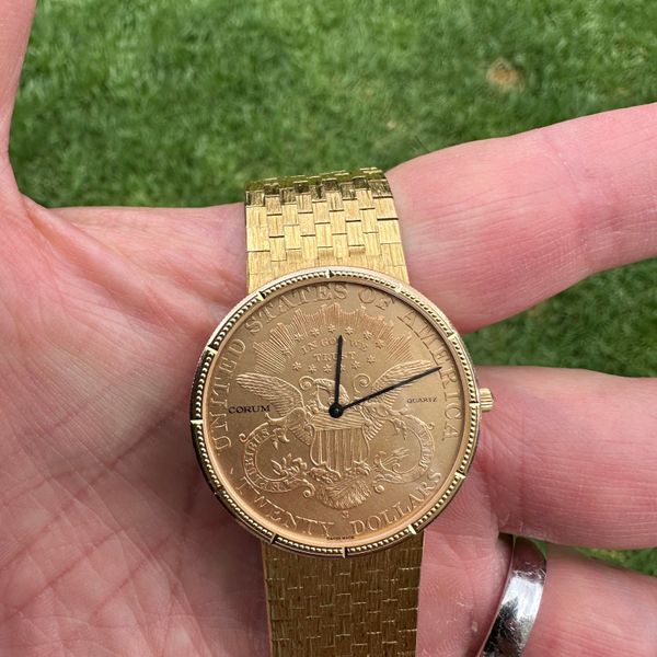 [WTS] Corum $20 Double Eagle 22K Coin Watch 35mm Quartz – S…