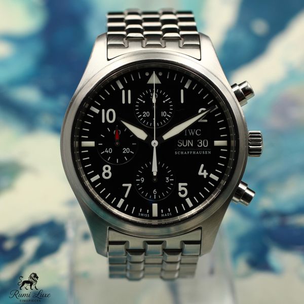 [WTS/WTT] IWC Pilot's Watch Men's Black Watch with Stainles…