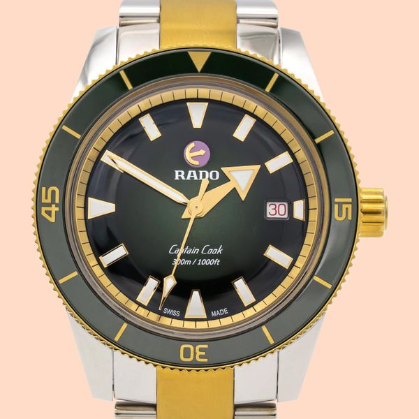 Rado HyperChrome Captain Cook R32138303 UNWORN Two Tone Aut…