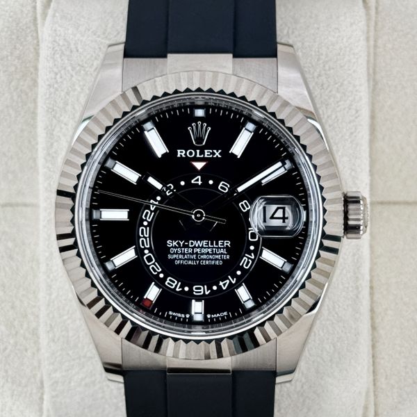 FSOT:2024 Rolex Sky-Dweller 42mm 336239 White Gold Oysterfl…