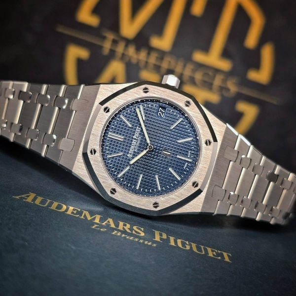 FSOT: UNWORN AUDEMARS PIGUET ROYAL OAK JUMBO 16202ST 50TH A…