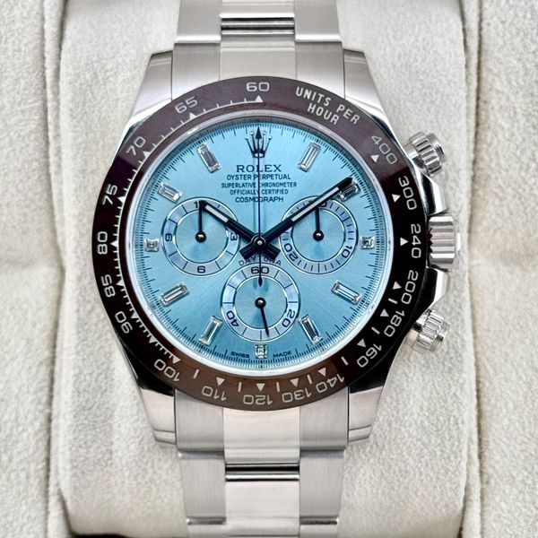 FSOT:2017 Rolex Daytona 40mm 116506 Platinum Ice Blue Diamo…
