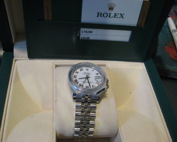 Fs: Rolex 178240 white dial 31mm datejust