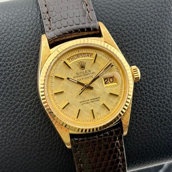 [WTS] Rolex Day-Date 1803 - 18k Gold President - Linen Dial…