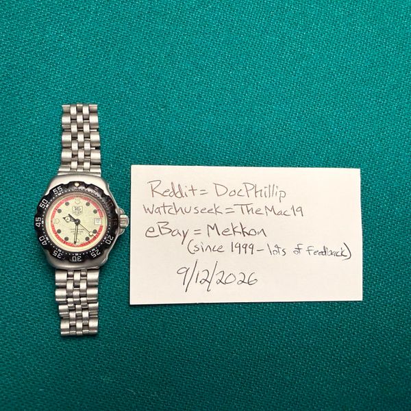 [WTS] Tag Heuer Formula 1 - Original 1980s era, ref: 371.508