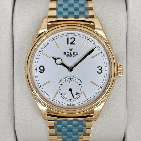 FSOT:NEW 2026 Rolex 1908 39mm 52508 Yellow Gold Settimo Bra…
