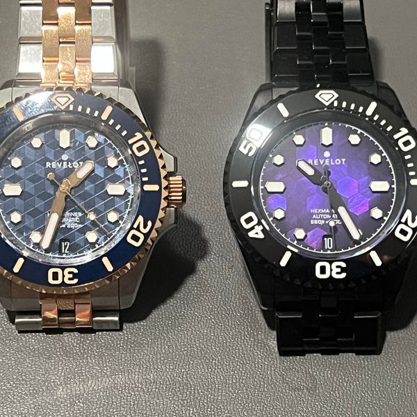 [WTS] Revelot Hexamariner v3 - 2 Watches!! - 39 Fume Purple…