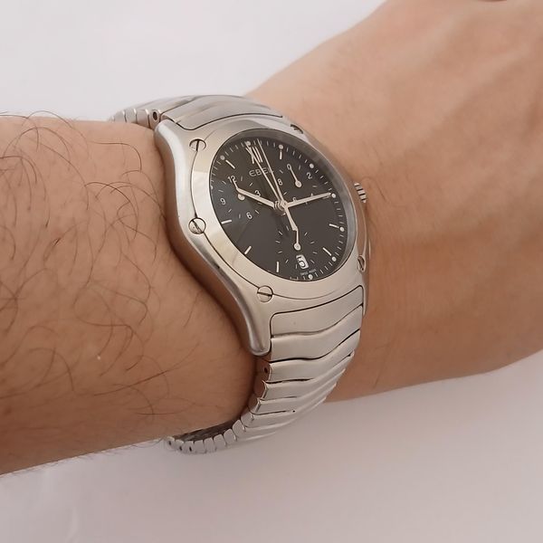 [WTS] Ebel Classic Wave E9251F41 Chronograph 40mm Black Dia…