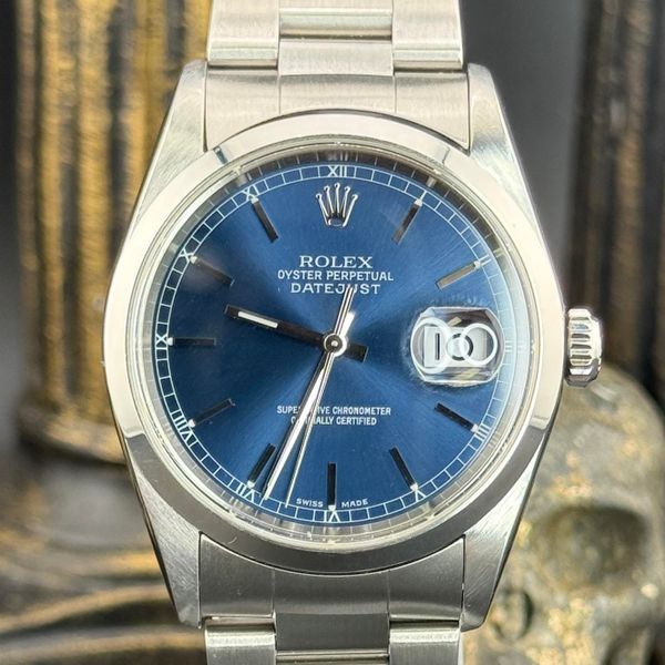 [WTS] Rolex Datejust 2004 36mm 16200 Blue Dial Oyster – Box…