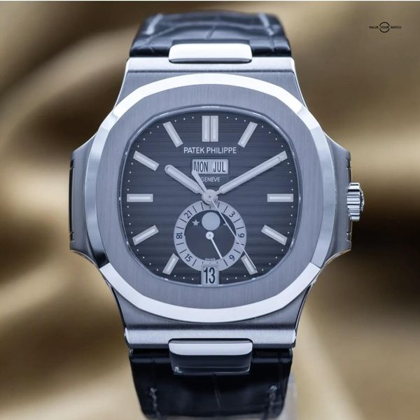 FS: 2025 Patek Philippe Nautilus Annual Calendar Steel Blac…