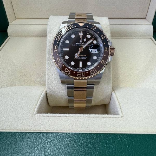 Fs: Rolex 126711 gmt master ii rose gold & steel rootbeer