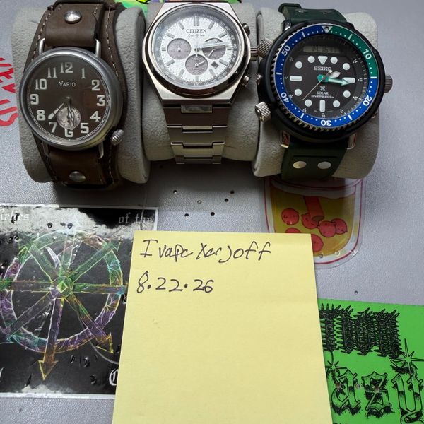 [WTS] Vario x RZE trench watch, Seiko Arnie, Citizen Zenshi…