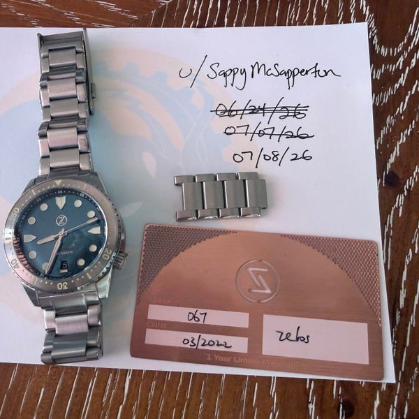 [WTS] Zelos Mako V3 Crystallized Ti Dial, Steel Case and Br…
