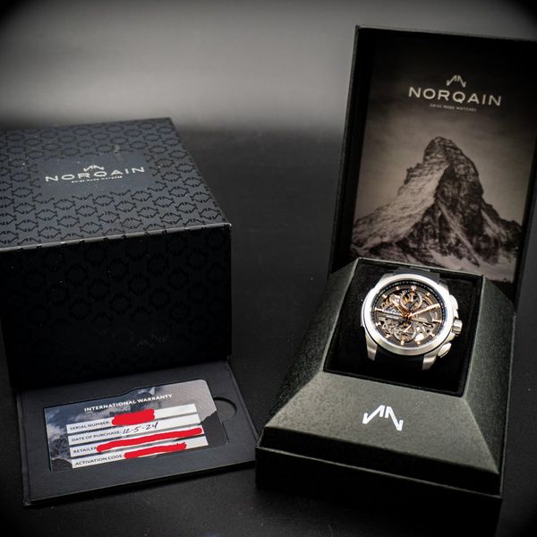 [WTS] 2024 Norqain Independence Skeleton Chrono 42mm Stainl…