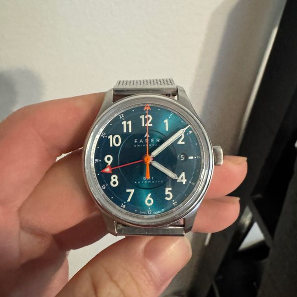[WTS] Farer Lander IV GMT Automatic Teal Dial 39.5mm Stainl…