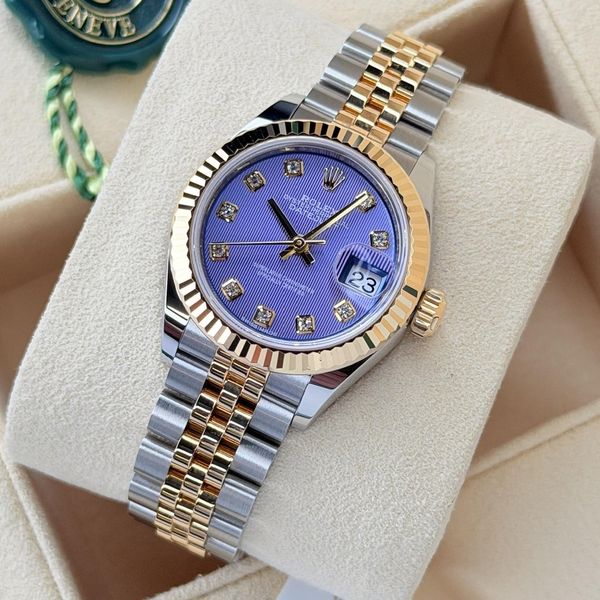 [WTS] Two tone Rolex Lady Datejust 28 w/ Rare Lavender Stri…
