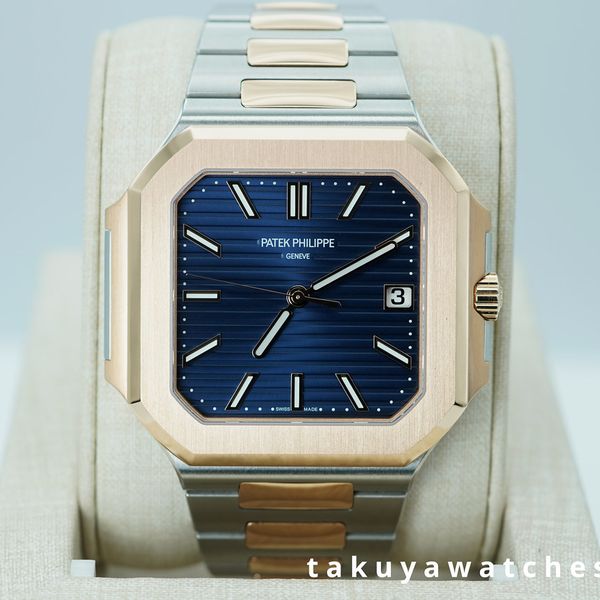 FSOT: Patek PHILIPPE 5821/1AR CUBITUS TWO TONE ROSE GOLD BL…