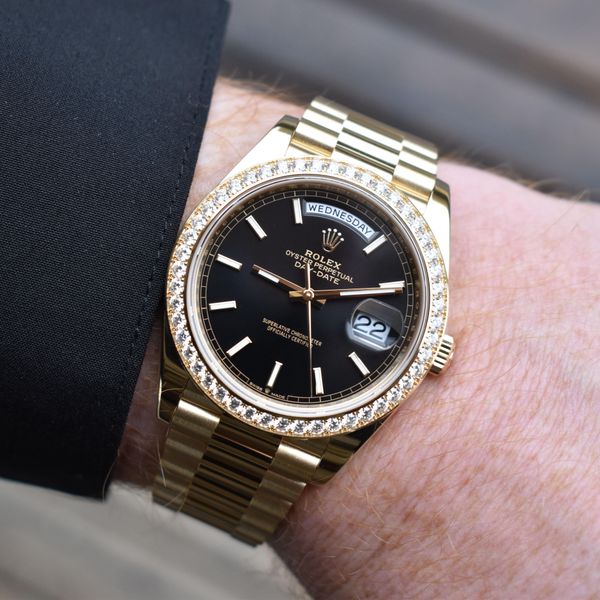[WTS] Rolex Day-Date President 40 18K YG Factory Diamond Be…