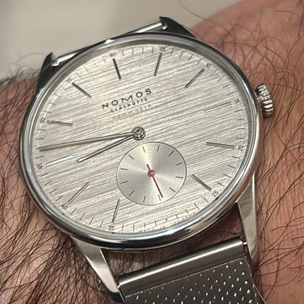 NOMOS Orion Neomatik 39 Silvercut, Ref 342, Serviced
