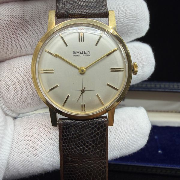 [WTS] Vintage Gruen Precision 510 — Stick Dial, Sub-Seconds…