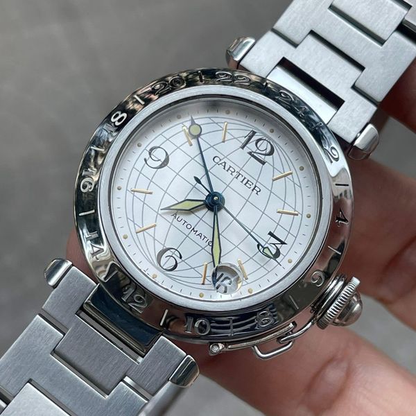 [WTS] Cartier Pasha GMT 35mm Silver W31029M7 - $2200 - DHL