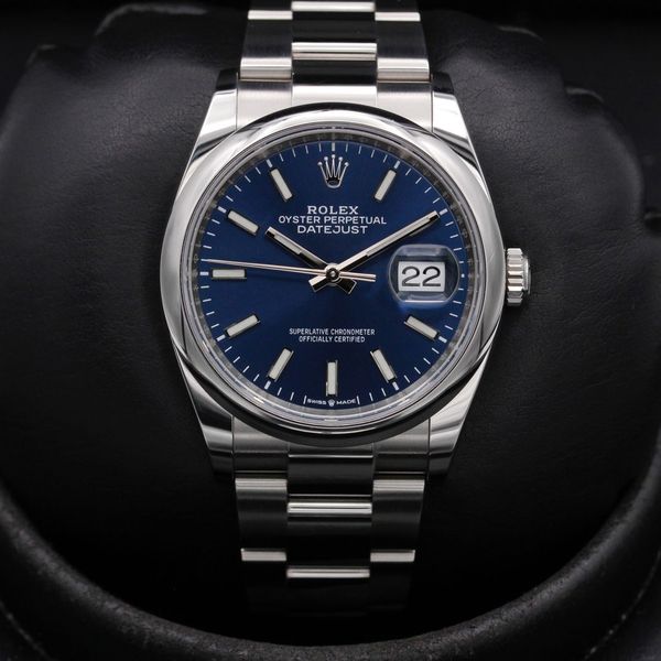 FSOT: Rolex Datejust 36 "2022" - 126200 - Blue - Stainless …