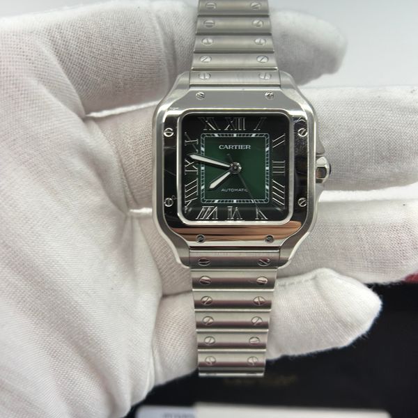 [WTS] Cartier Santos Medium Green Dial Ref. WSSA0061 — Full…