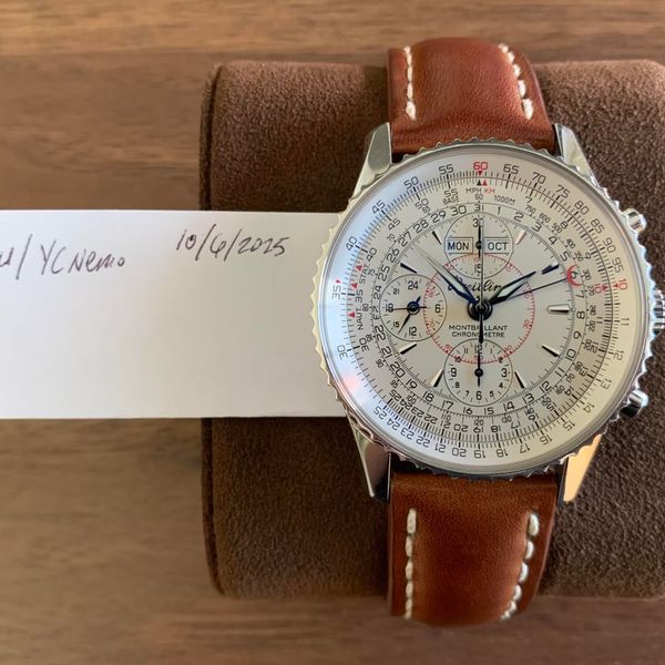 [WTS] Breitling Montbrillant Datora (A21330) - Rare white d…
