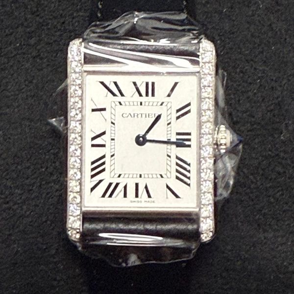 Cartier Tank NEW  Must Quartz Leather WSTA0109 Ladies AM Ad…
