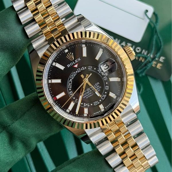 FSOT: 2025 Rolex Sky Dweller Two Tone Yellow Gold Jubilee 3…
