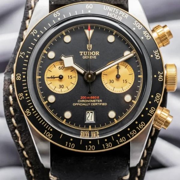 FS: Tudor Black Bay Chrono S&G 41mm Chronograph Yellow Gold…