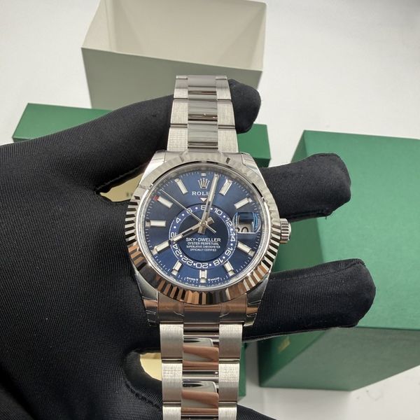 FS: Rolex 336934 SS SkyD “Blue“ Oyster Bracelet Fresh New 0…