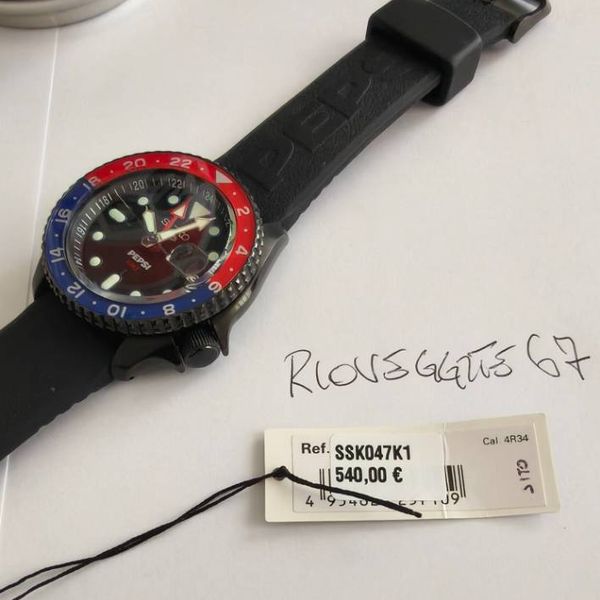Seiko 5 limited edition "Pepsi" SSK047K1